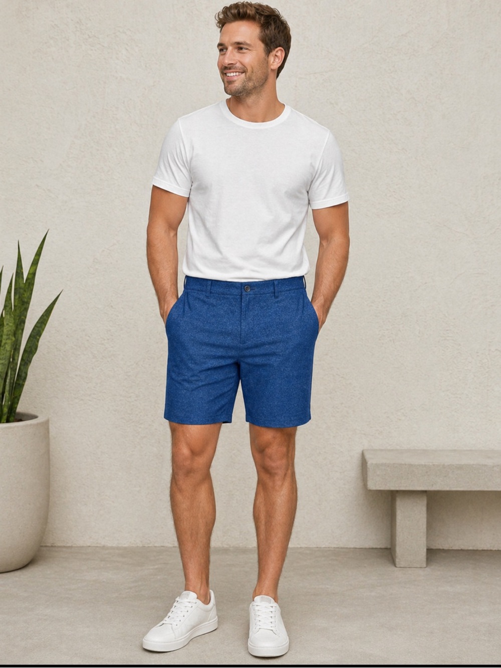 NEW Public Rec Gamechanger 5 Pocket Men Short Indigo blue stretch Size 28